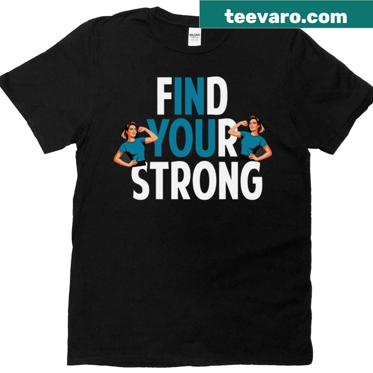 Inspirational t-shirt for women with positive message — on a men's t-shirt