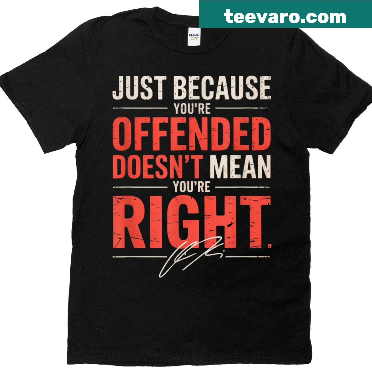 Sarcastic t-shirt with a thought-provoking message — on a men's t-shirt