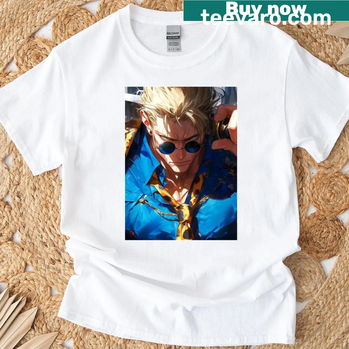 Illustration of Kento Nanami from anime on a t-shirt — on a men's t-shirt
