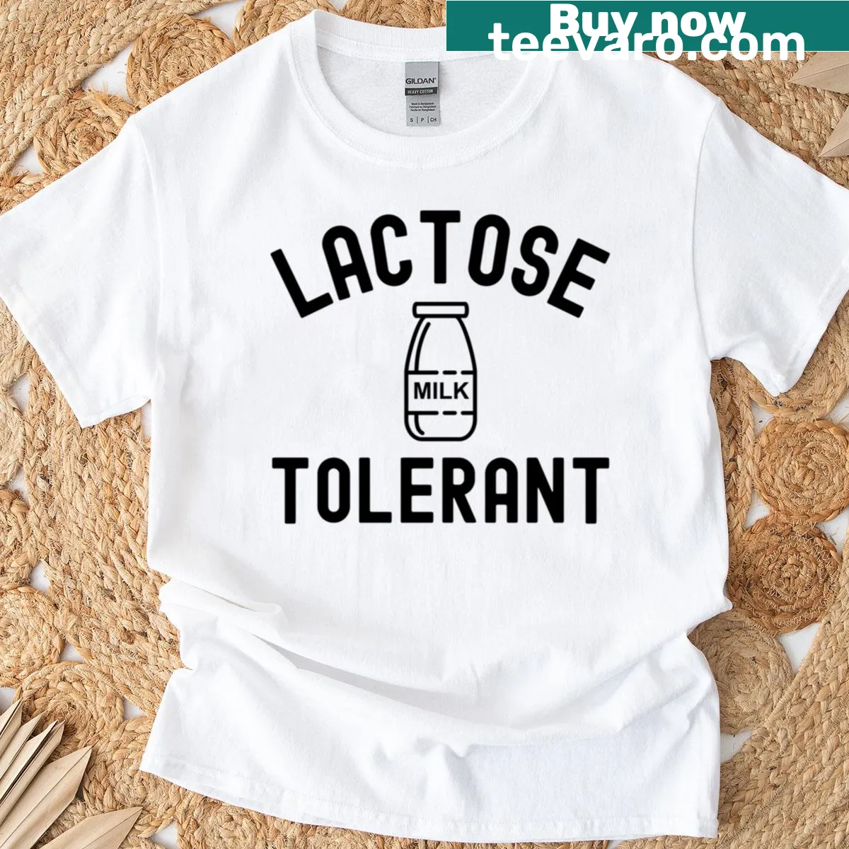 Funny saying about lactose tolerance on a T-shirt — on a men's t-shirt