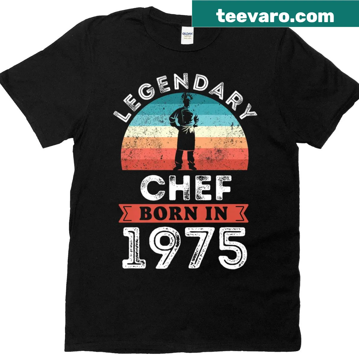 Premium T-shirt celebrating a legendary chef born in 1975 — on a men's t-shirt