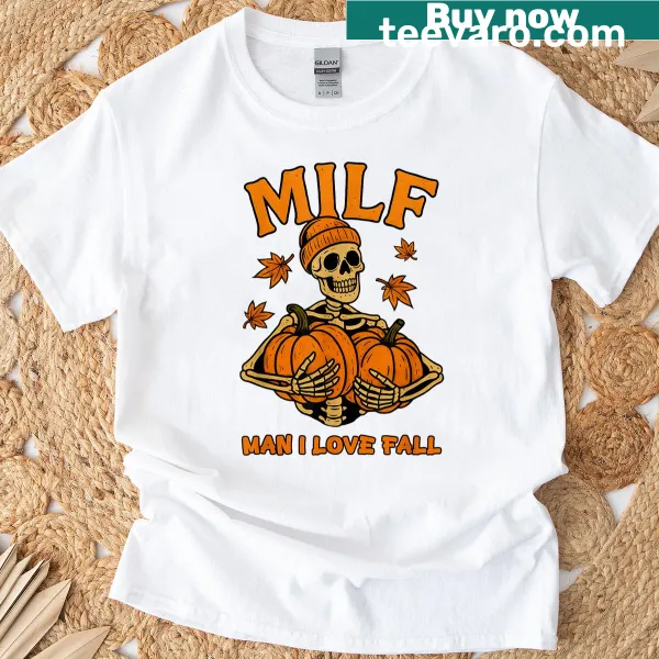 Funny autumn-themed T-shirt with vintage design for fall lovers