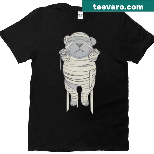 Cute oversized t-shirt featuring a playful illustration of a pit bull puppy