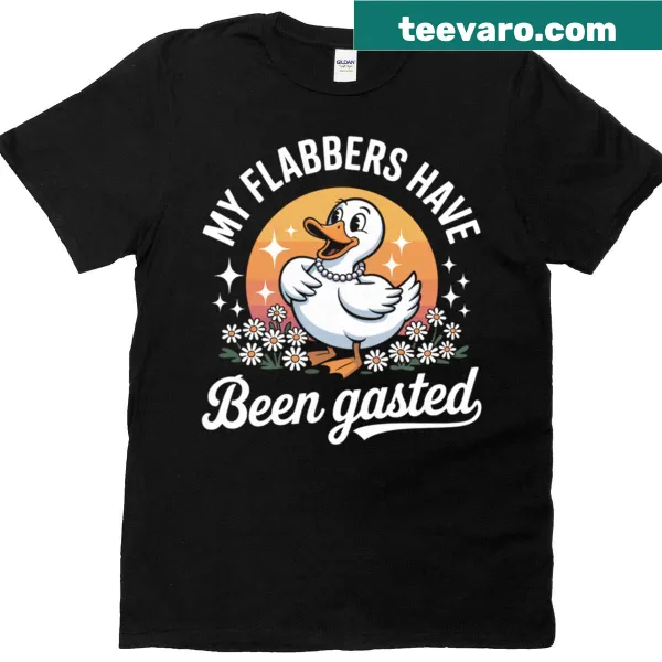 Vintage sunset duck meme graphic on a t-shirt