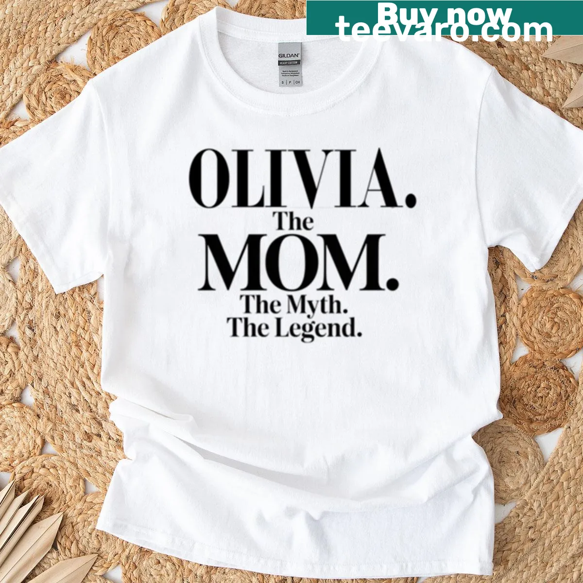 Funny quote T-shirt for moms named Olivia — on a men's t-shirt
