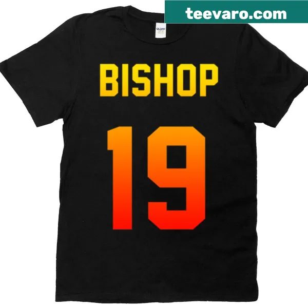 Sporty jersey tee with 'Maya Bishop' name prominently displayed