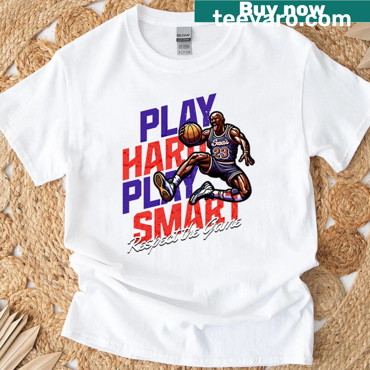 Inspirational basketball graphic on a T-shirt — on a men's t-shirt