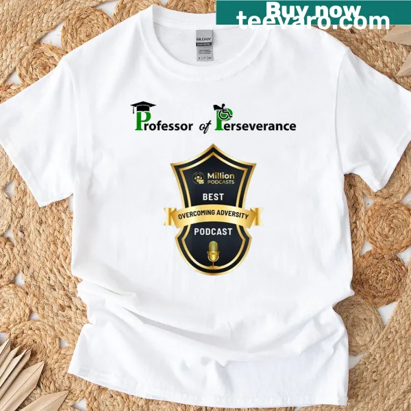 Playful bear holding a trophy on a humorous award t-shirt