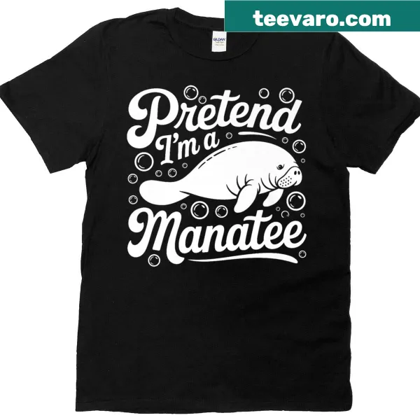 Illustrated t-shirt featuring a manatee for Halloween