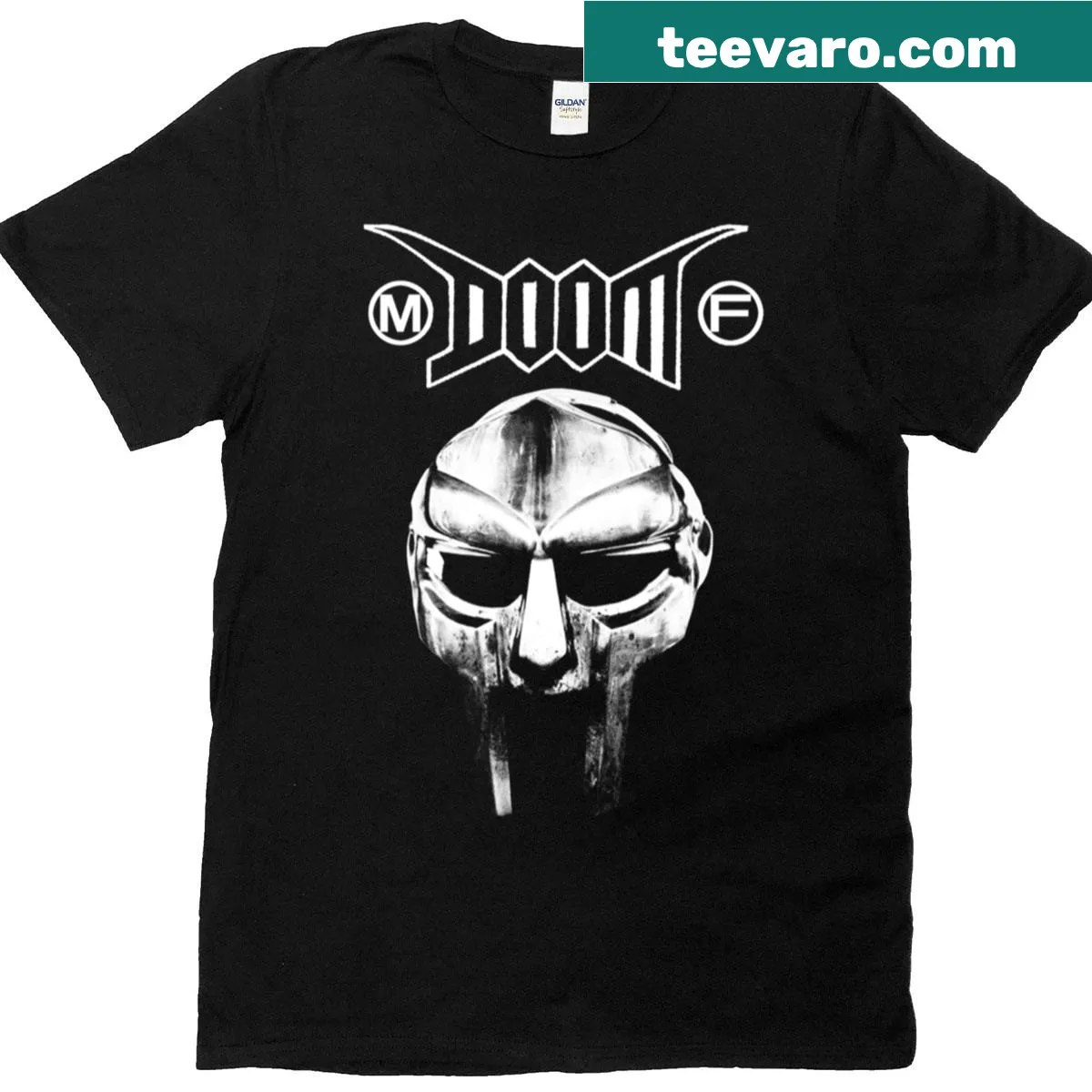 Illustrated shirt featuring Rapper Doom and anarcho punk elements — on a men's t-shirt
