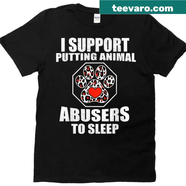 Illustrative design supporting animal rights and rescue on a t-shirt