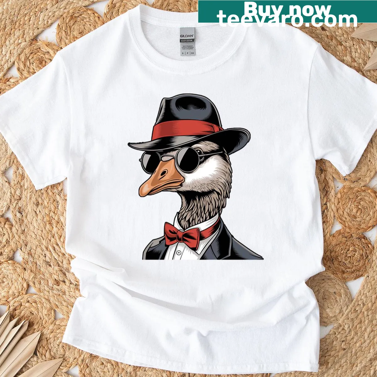 Cute duck lover t-shirt featuring charming duck illustrations — on a men's t-shirt