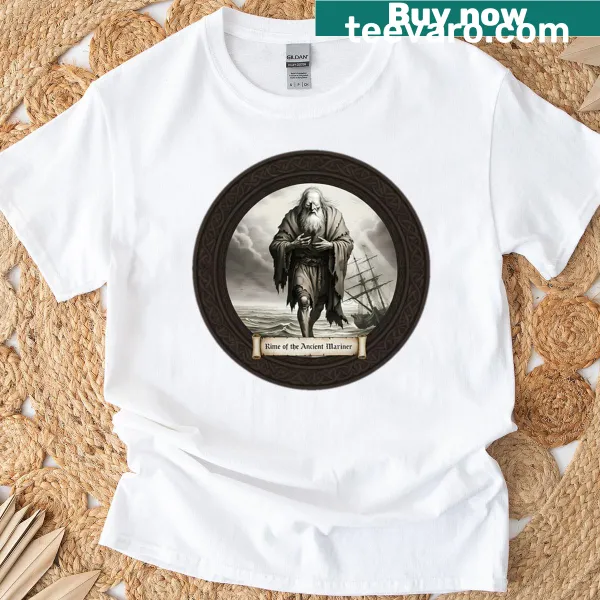 Illustrative design inspired by 'Rime Of The Ancient Mariner' featuring maritime themes.