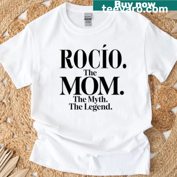 Funny mom quote t-shirt featuring 'The Mom The Myth The Legend' text
