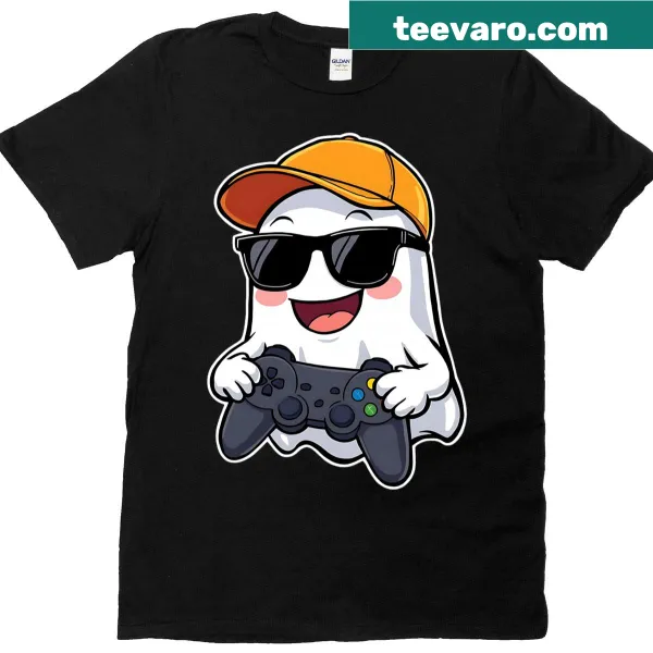 Cute t-shirt featuring a funny ghost design for Halloween