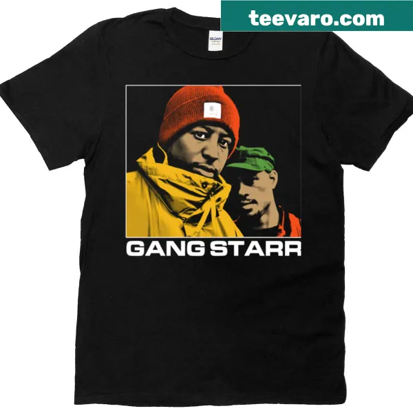 Vintage distressed t-shirt with Gang Starr graphic