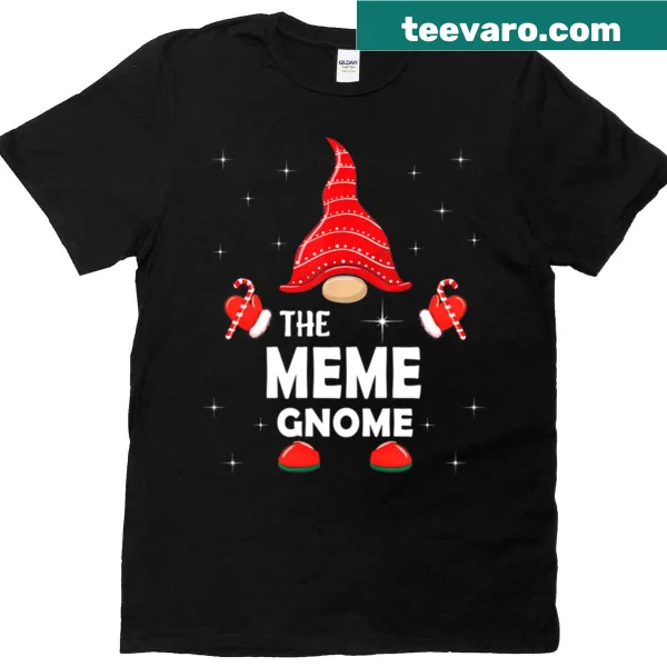 Matching family Christmas pajama T-shirt with a cute gnome design