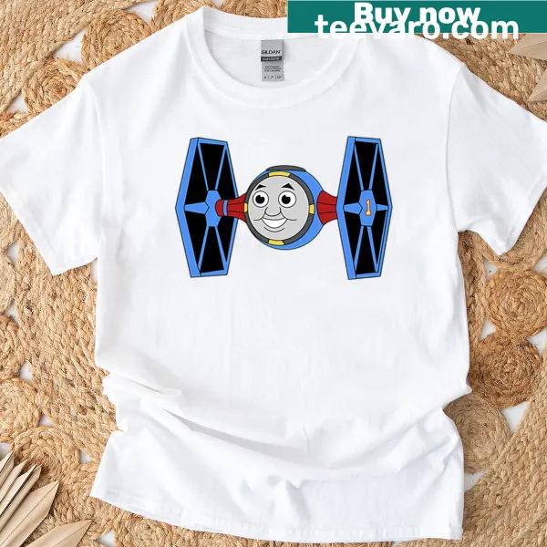 Funny Thomas The Tank Engine and Tie Fighters meme illustration