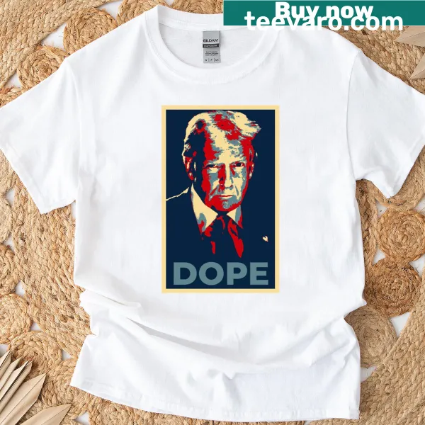 Satirical Trump parody graphic T-shirt featuring political protest art