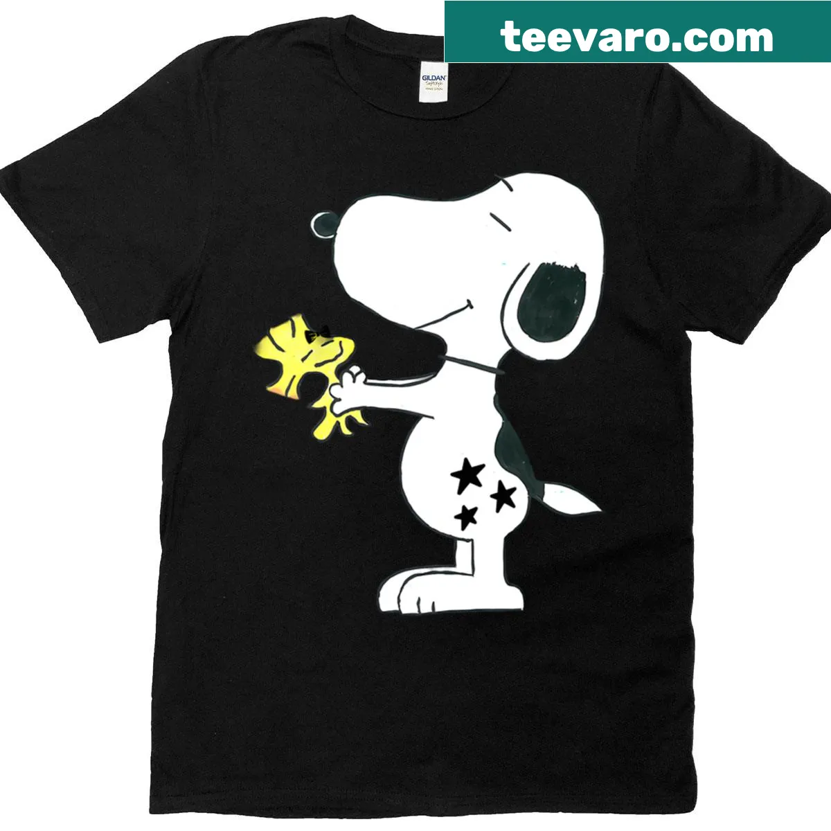 Cute cartoon dog T-shirt reflecting meme culture. — on a men's t-shirt