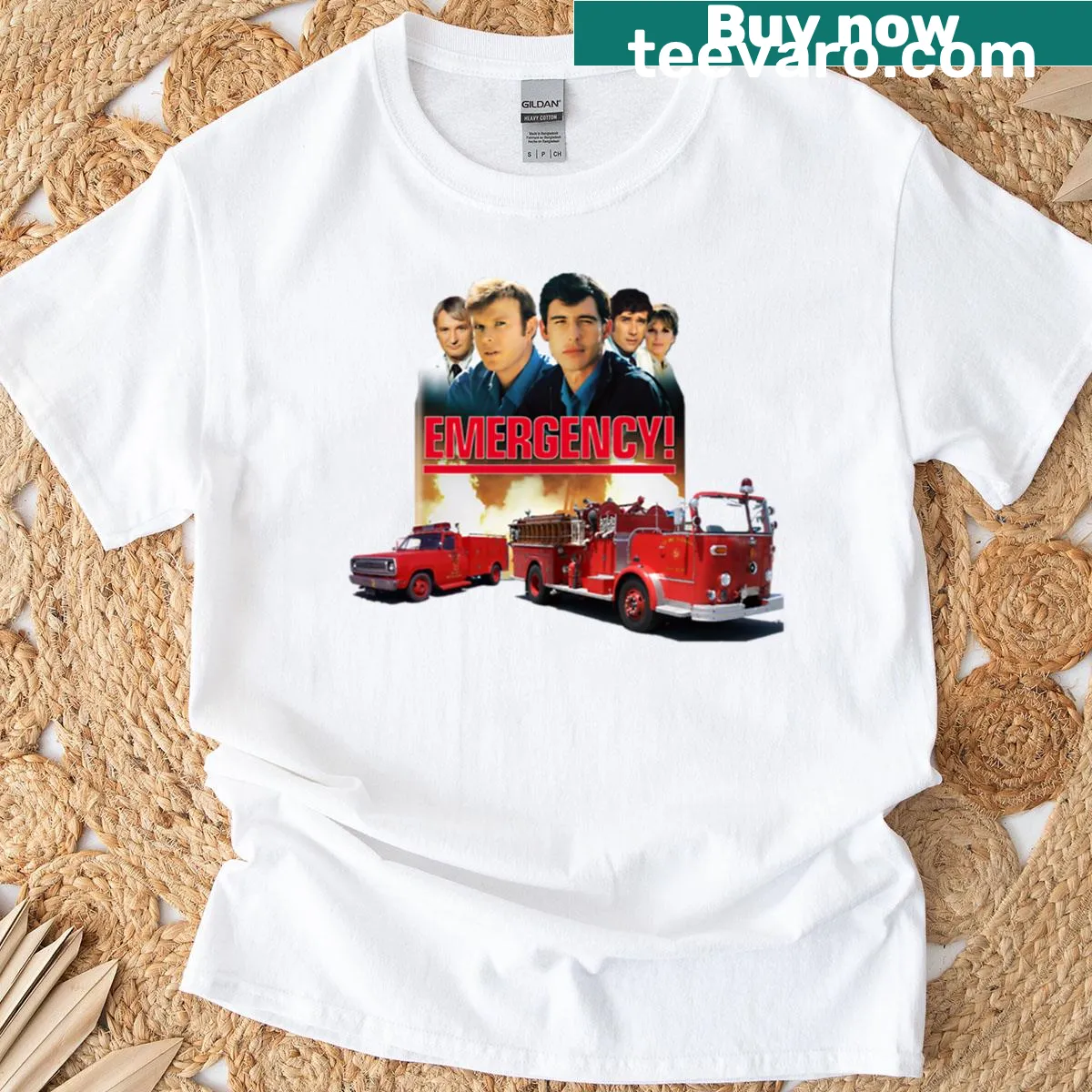 Retro medical drama themed t-shirt with nostalgic design — on a men's t-shirt