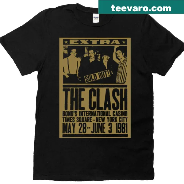 Vintage tour logo T-shirt celebrating music and concerts.