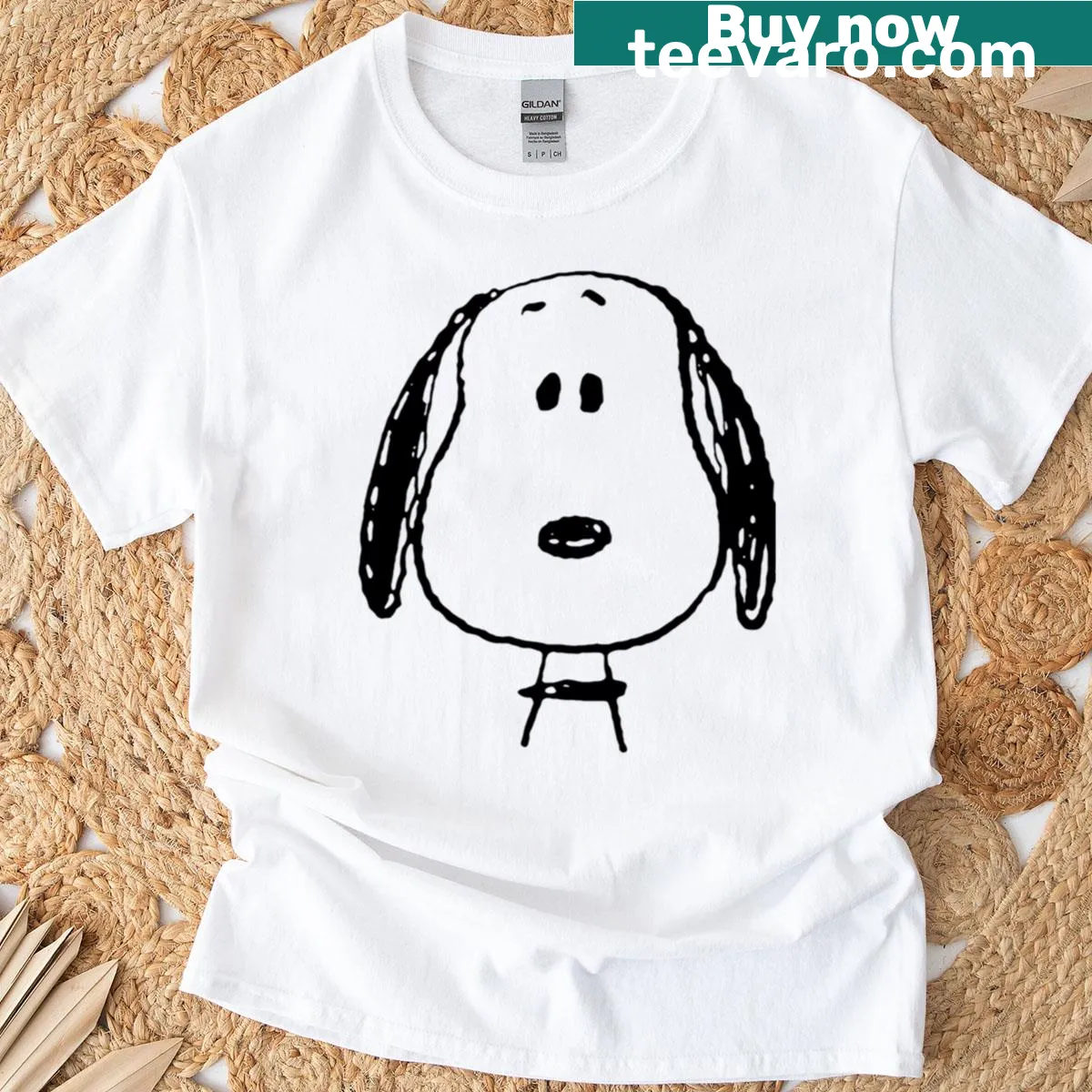 Cartoon dog T-shirt featuring a cute meme and vintage vibes — on a men's t-shirt