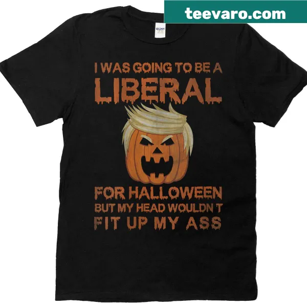 Funny Halloween shirt with Trumpkin graphic and humorous text