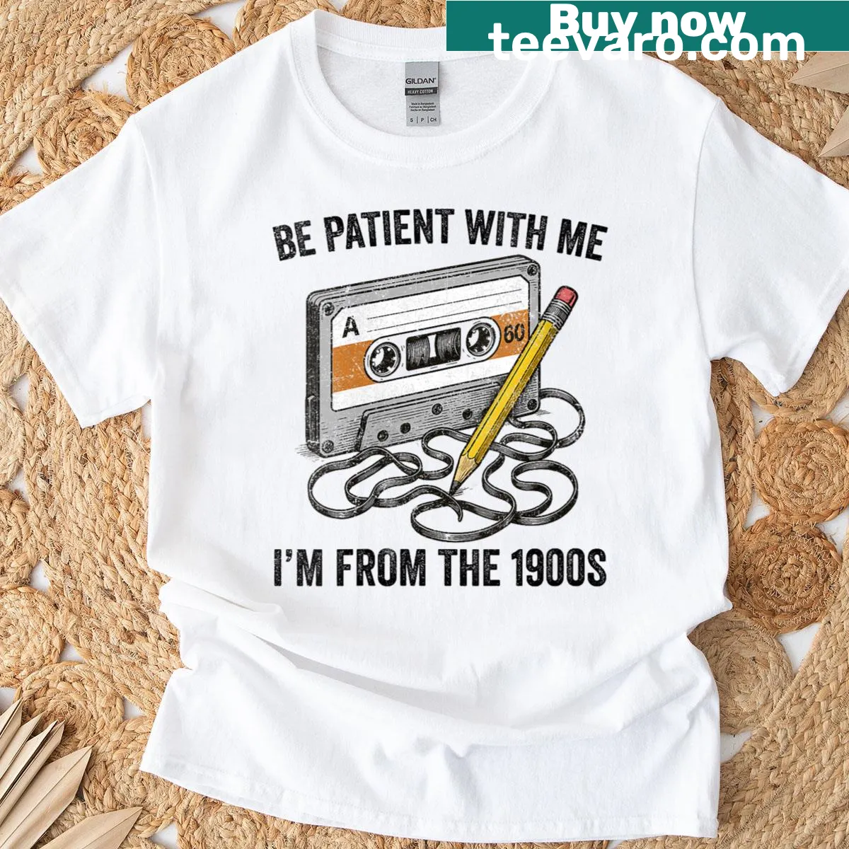 Retro t-shirt declaring 'I'm From The 1900s' — on a men's t-shirt