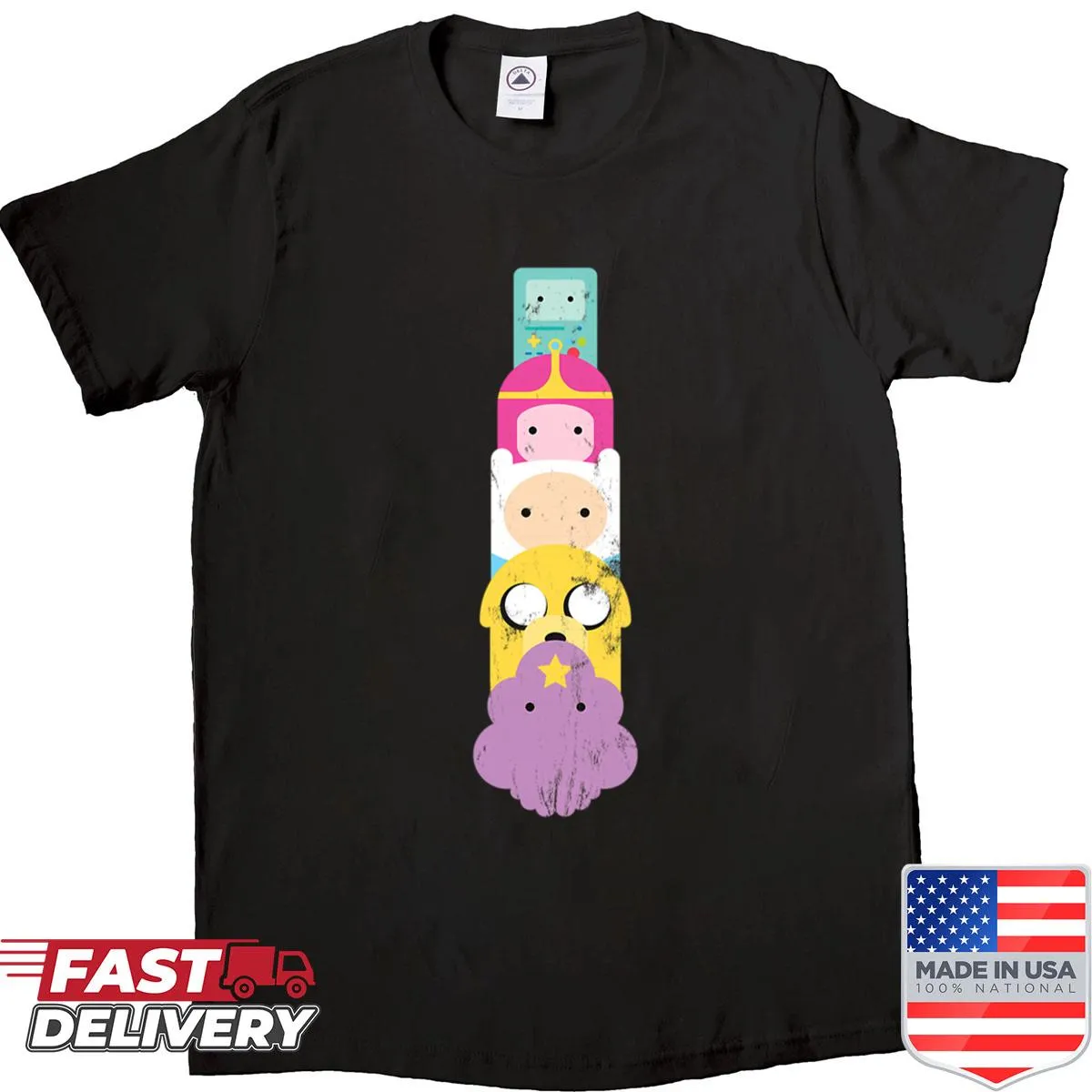 Inspirational adventure-themed t-shirt with stacked typography