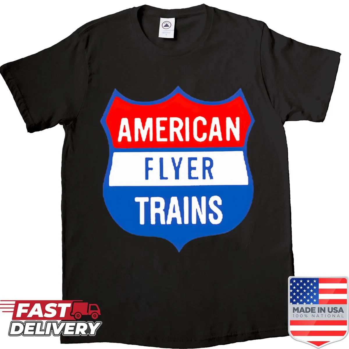 Vintage American Flyer Train emblem shirt