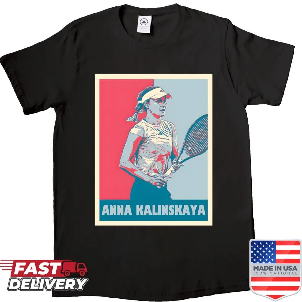 Portrait of Anna Kalinskaya celebrating her tennis career.