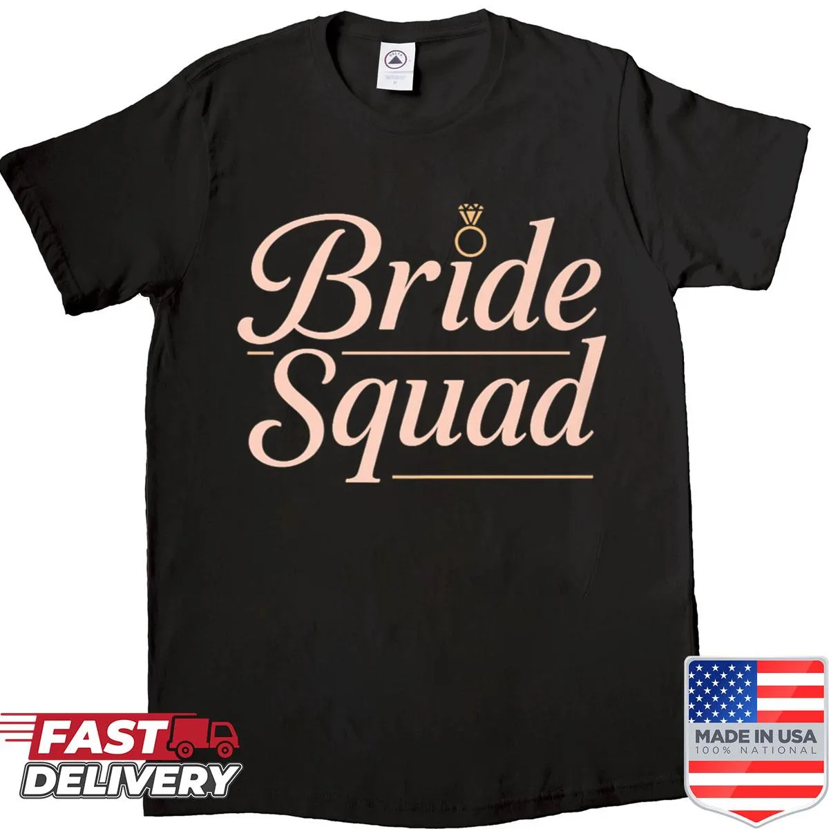 Bride Squad shirt for bridal party celebrations