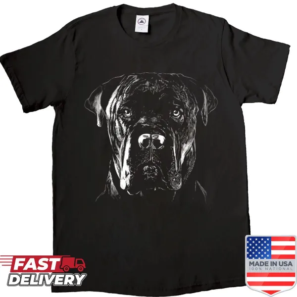 Vintage Cane Corso graphic shirt in black and white