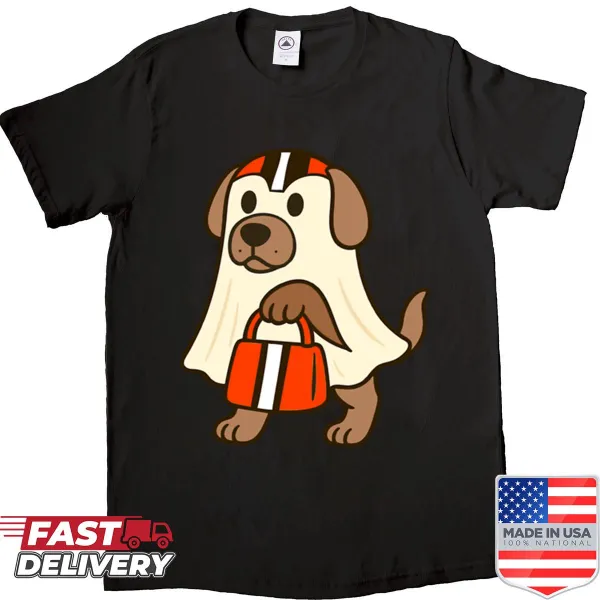 Bold t-shirt with a ghost graphic representing the Cleveland Browns