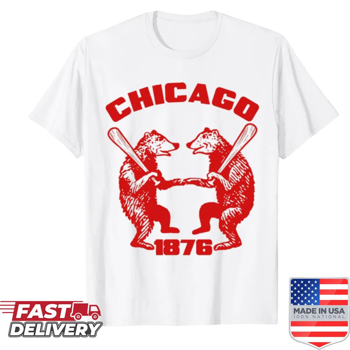 Vintage Chicago baseball emblem t-shirt