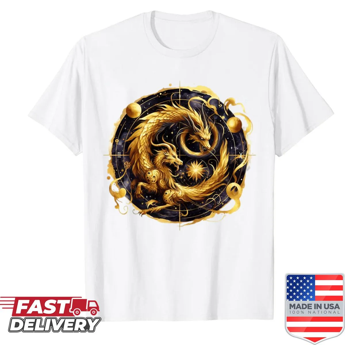 Astrology themed shirt featuring the Dragon of the Zodiac