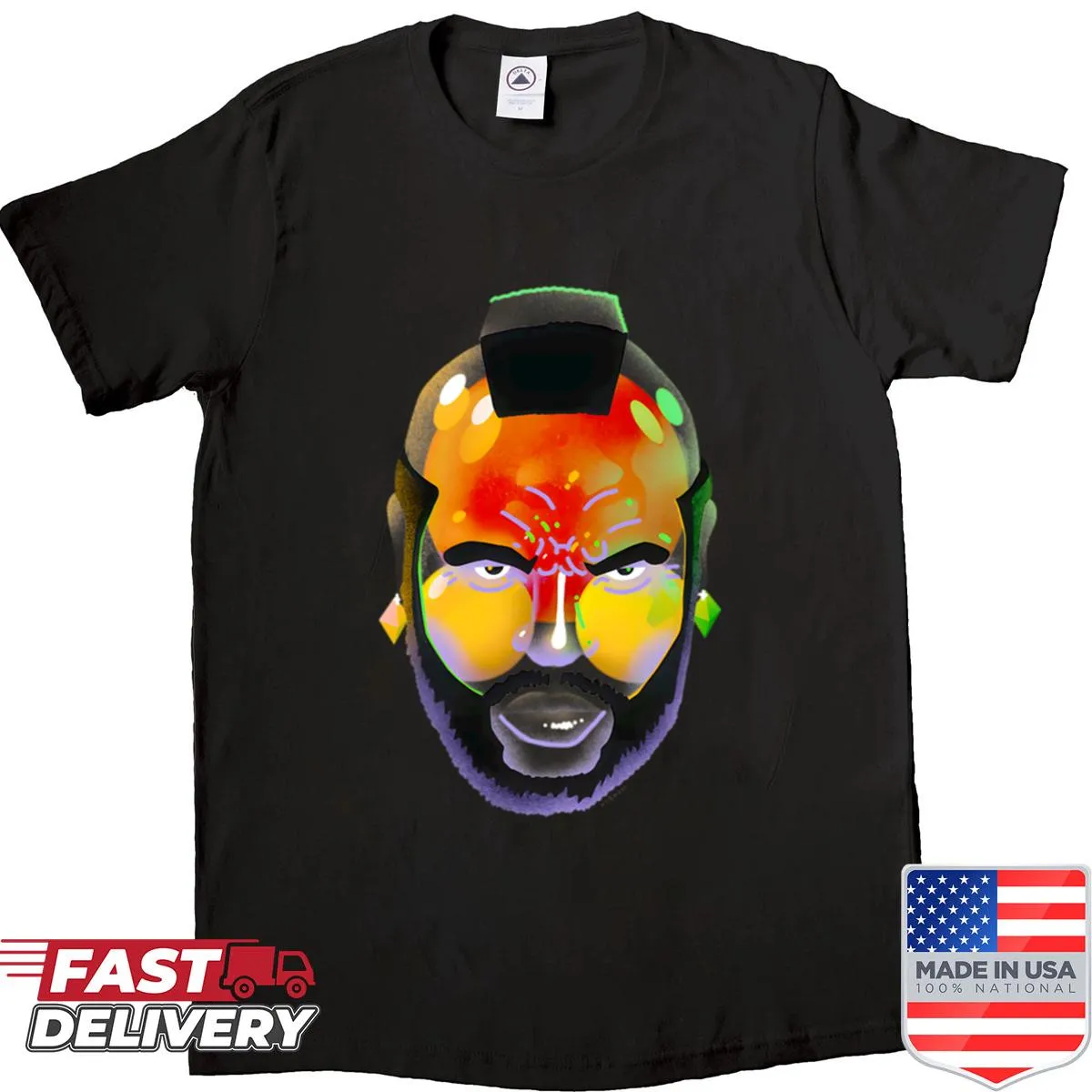 Bold pop art portrait shirt design