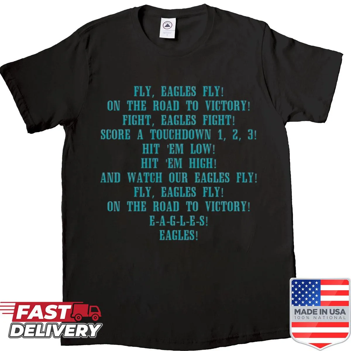 Fly Eagles Fly fight song shirt for sports fans