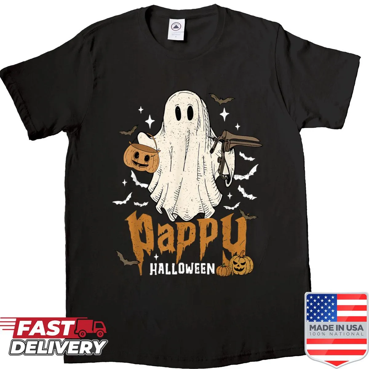 Funny Halloween shirt for nurses with ghostly design