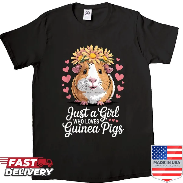 Cartoon shirt featuring a funny guinea pig costume design