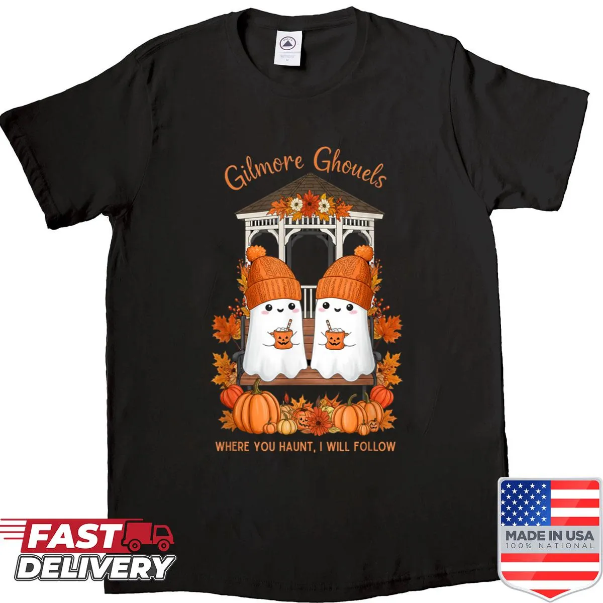 Whimsical ghouls with ghostly phrase Halloween shirt
