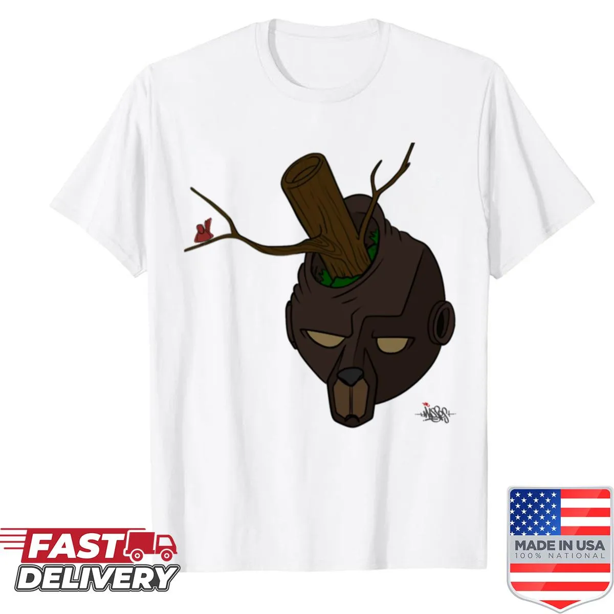 Illustrated shirt featuring the Great Smoky Mountains