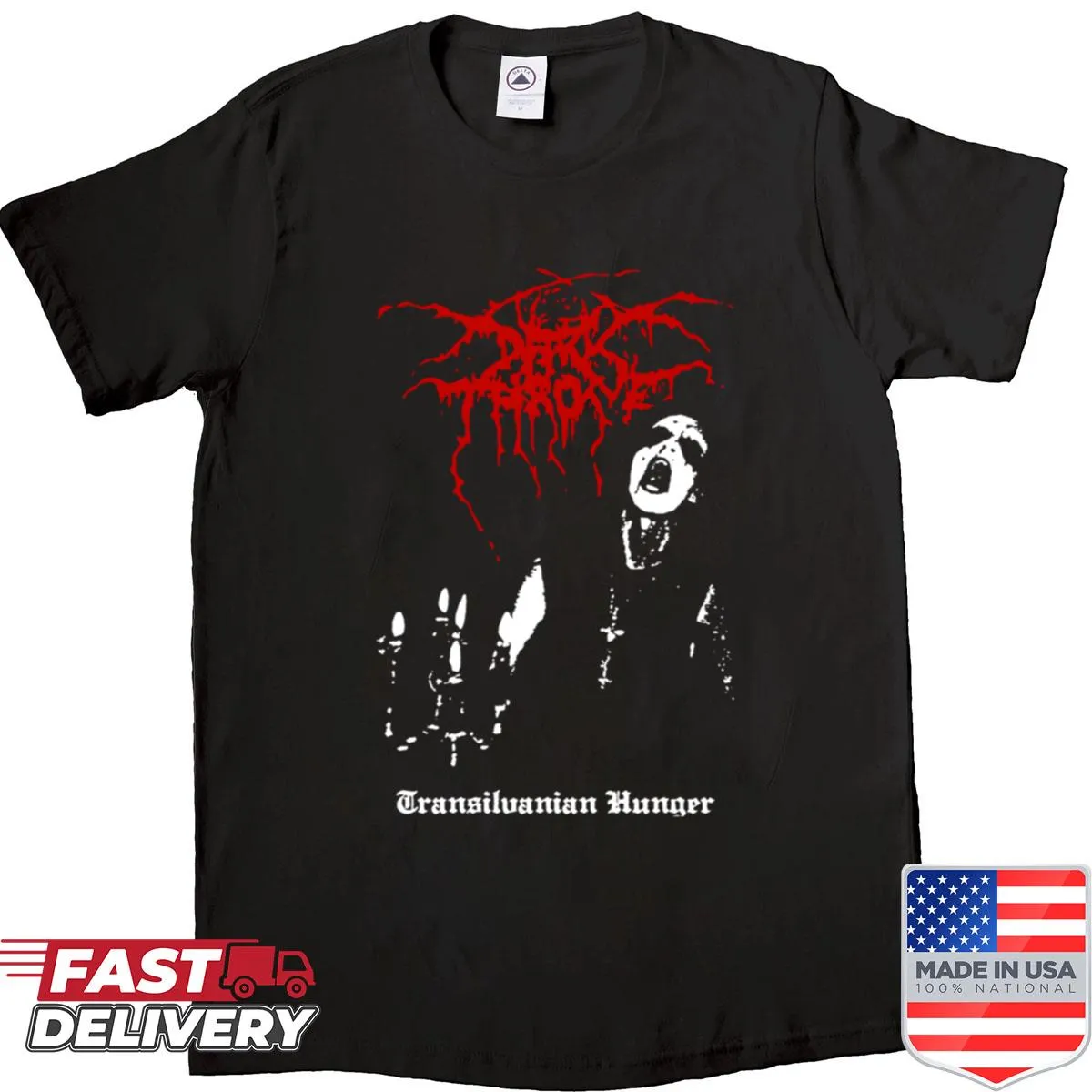 Vintage punk band t-shirt with a grunge style