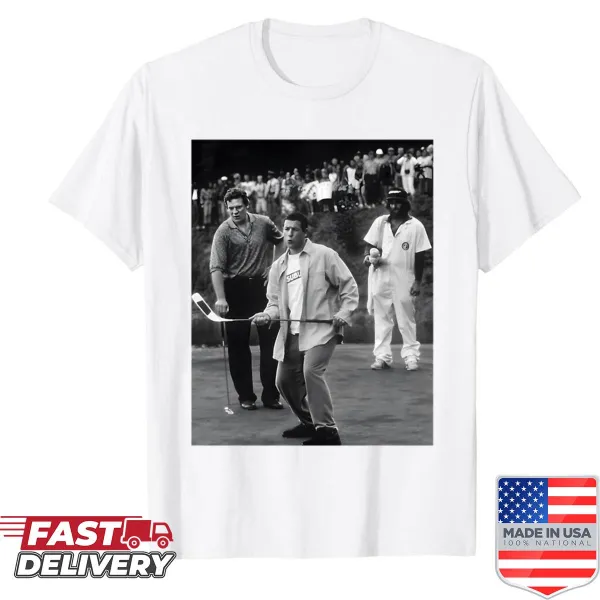 Vintage Happy Gilmore shirt with nostalgic quotes and imagery