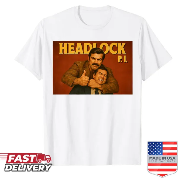 Wrestling-themed shirt featuring a headlock graphic and pi symbol