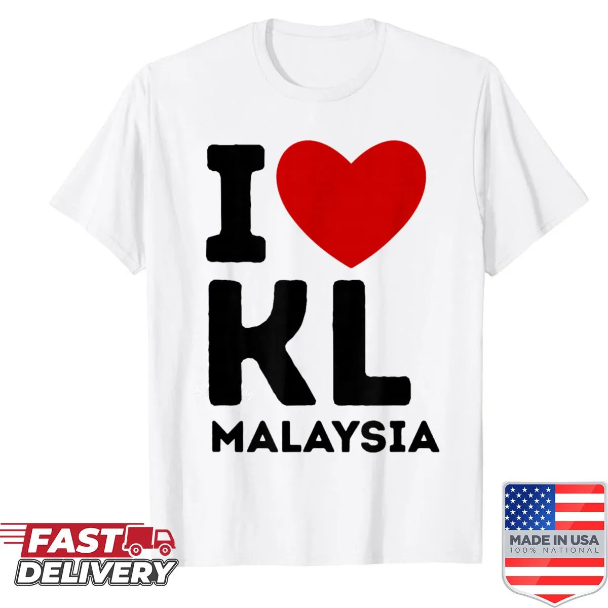 T-shirt expressing love for Kuala Lumpur, Malaysia