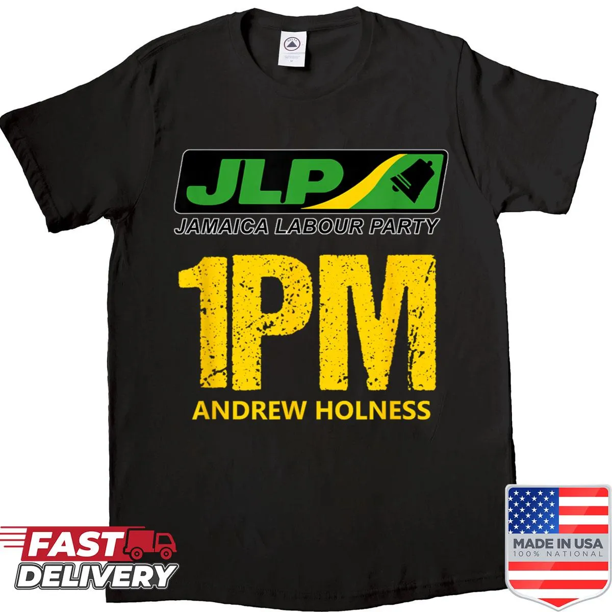 Jamaica Labour Party typographic design shirt