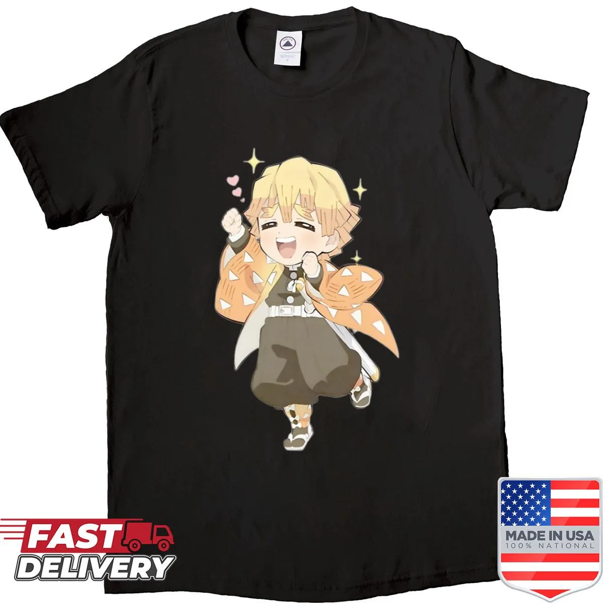 Cute T-shirt featuring the Joyful Chibi Agatsuma design