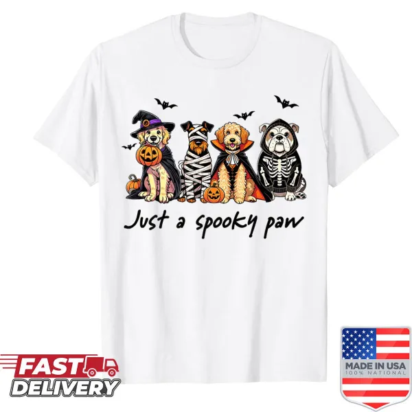 Funny Halloween cat shirt with pun I Found This Su-paw Humerus